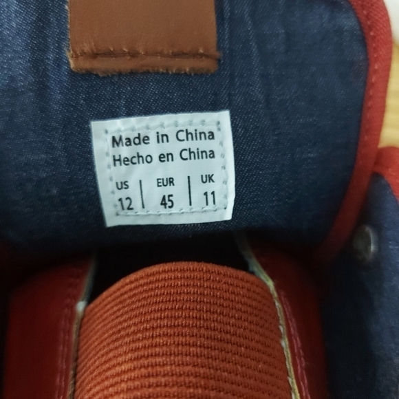 Aldo Men's Red Leather Casual Shoes Size 12 - Picture 8 of 8